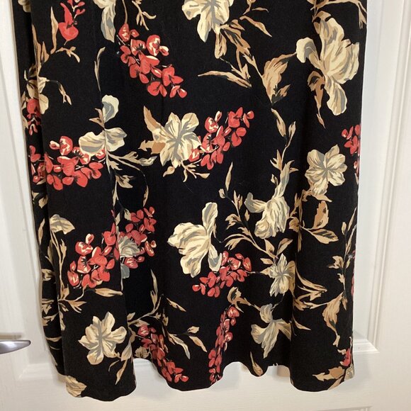 Lily Morgan Floral Mini Dress Size S/P Flowy Stretchy Business Casual Loose Fit - Picture 4 of 9